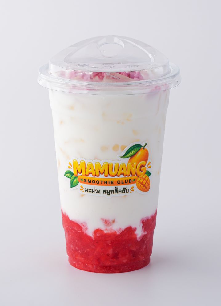 Thai Milk Strawberry Drink im Mamuang Smoothie Club Phuket