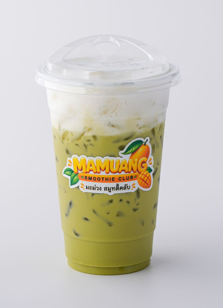 Thai Tea mit Eis im Mamuang Smoothie Club am OTOP Market Patong
