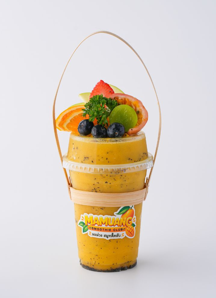 Passion Fruit Smoothie mit frischer Passionsfrucht im Mamuang Smoothie Club Phuket