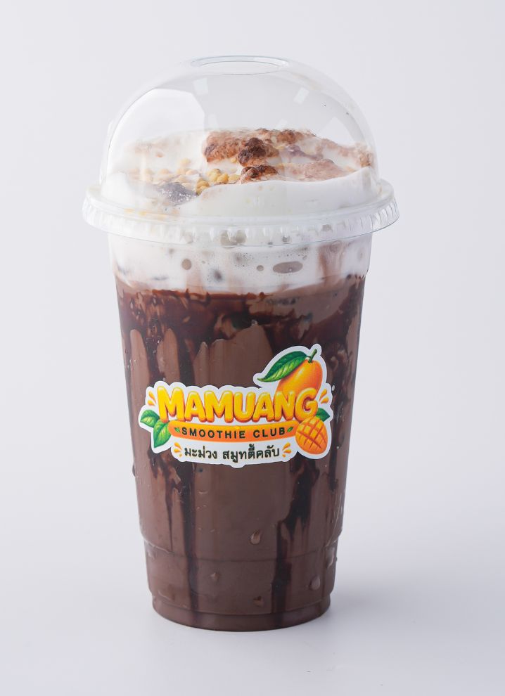 Iced Cocoa mit cremigem Topping im Mamuang Smoothie Club Patong