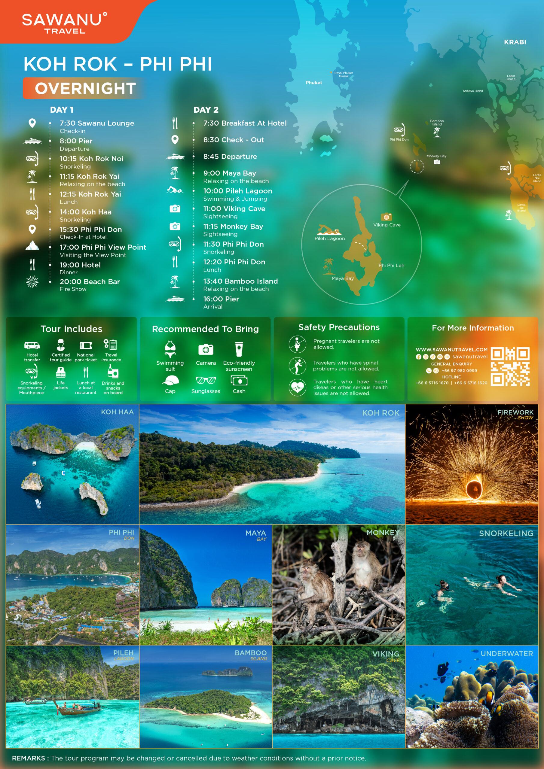Koh Rok Phi Phi Overnight Tour