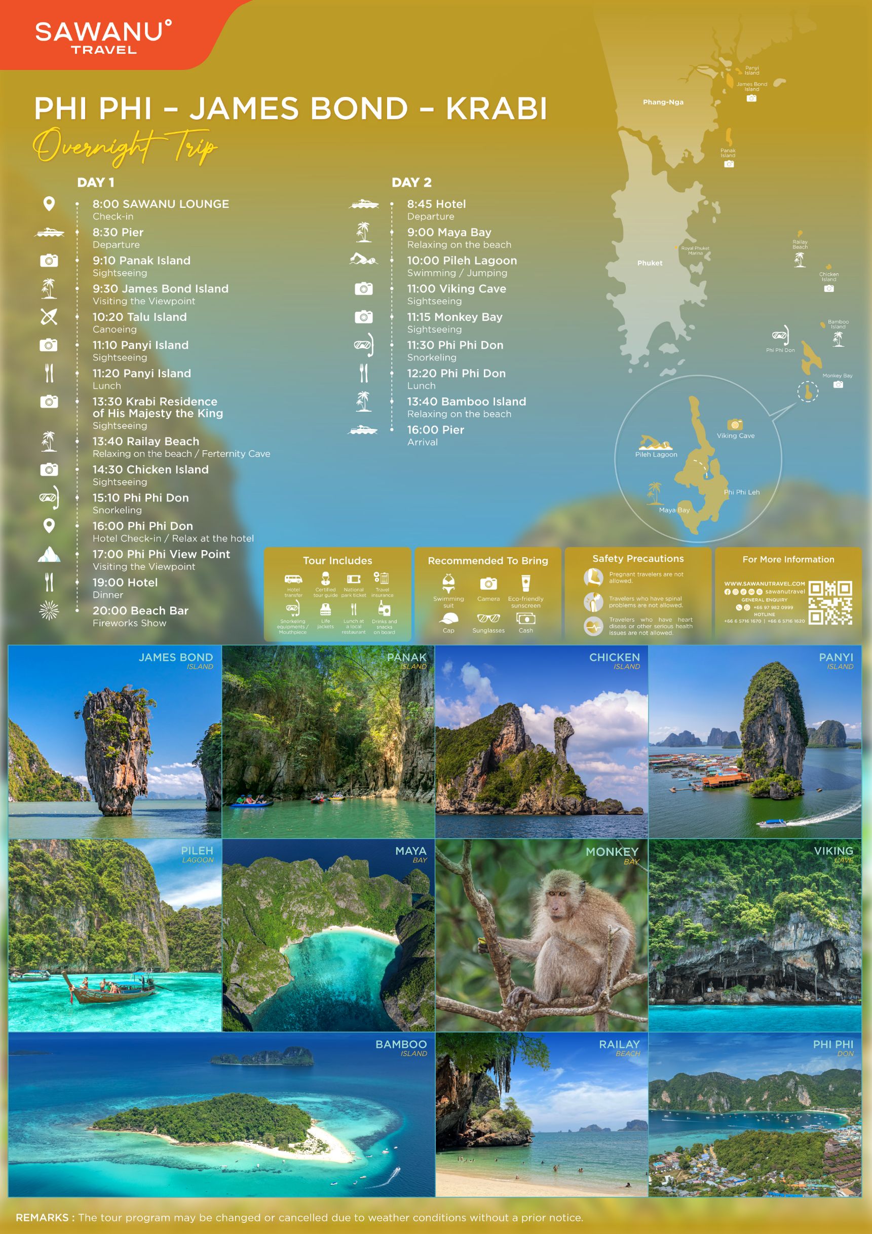 Phi Phi James Bond Krabi Overnight Tour