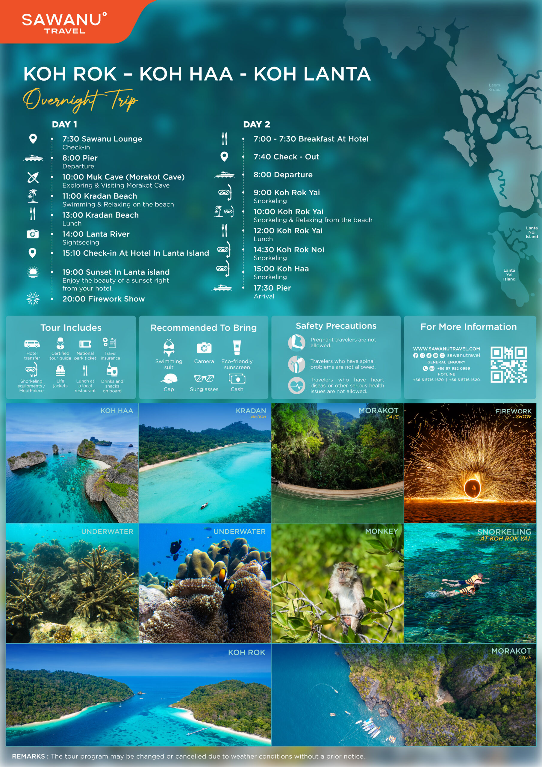 Koh Rok Koh Lanta Overnight Tour