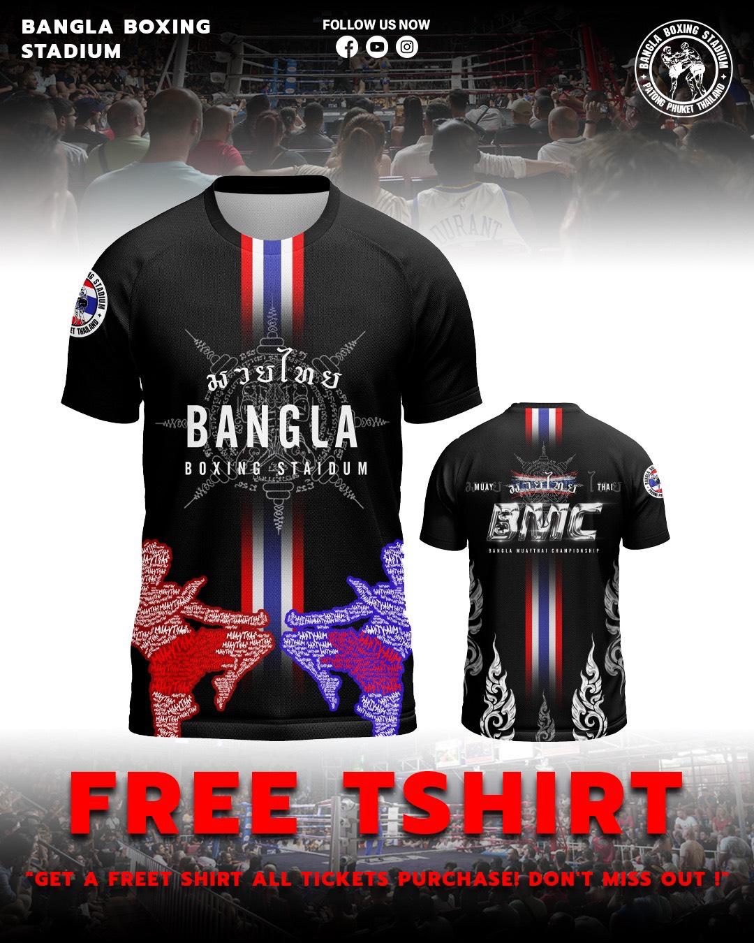 Bangla Boxing Stadium Phuket kostenloses T-Shirt zum Ticket