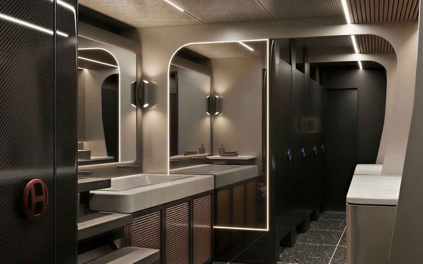 Luxury Bathroom der HYPE 86 Yacht in Phuket