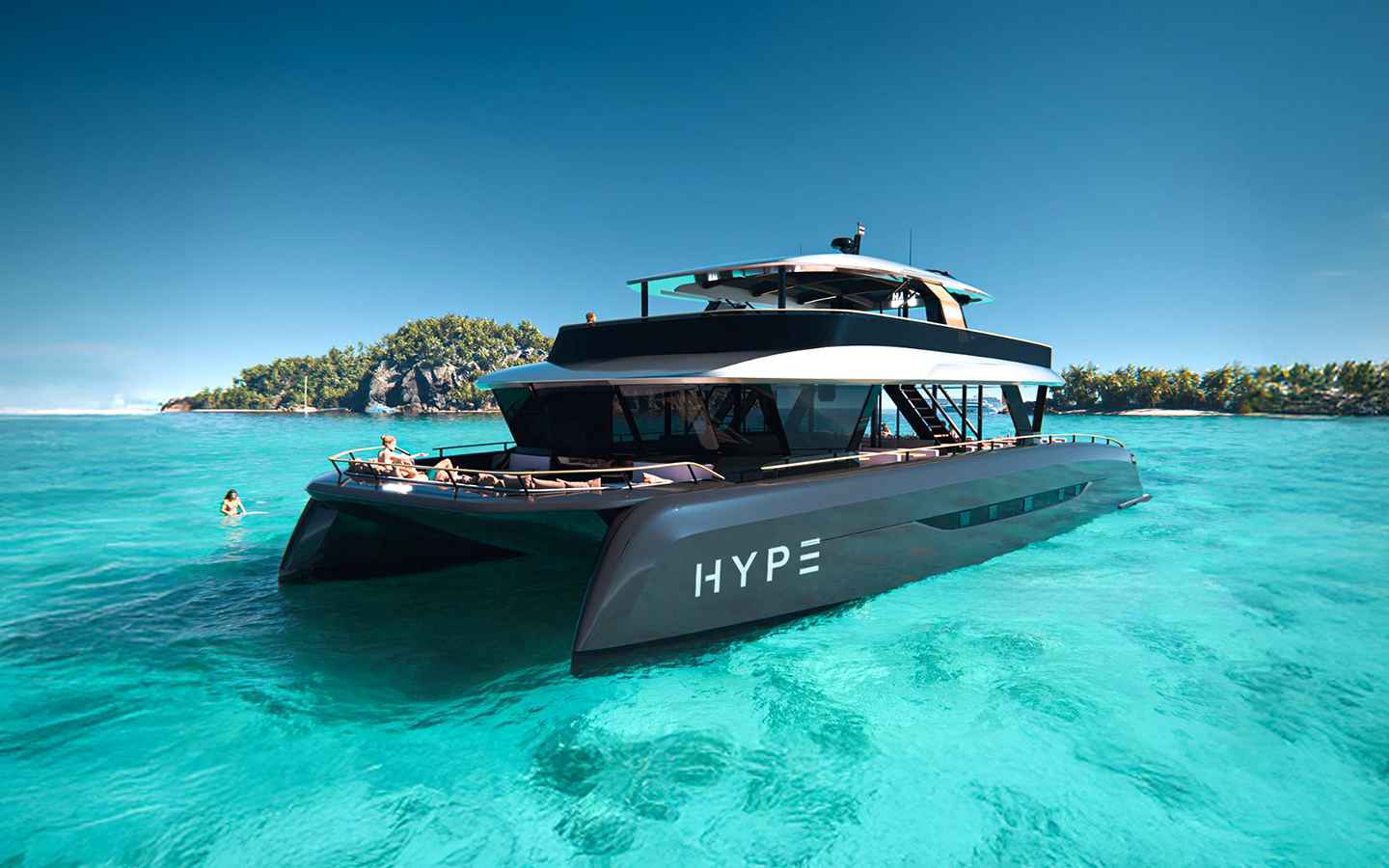 HYPE 86 Yacht bei privatem Yacht Charter vor Phuket